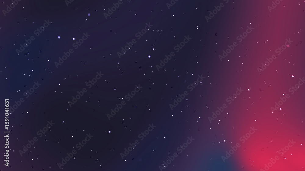 Fototapeta premium Abstract Starry Night Sky Background With Dark Purple Gradient Design