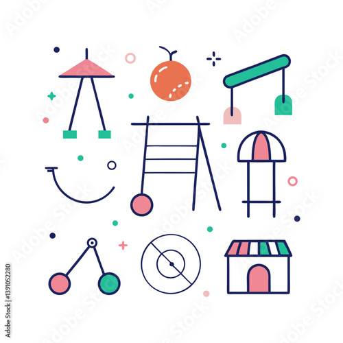 different-playground-vector-doodle-icon
