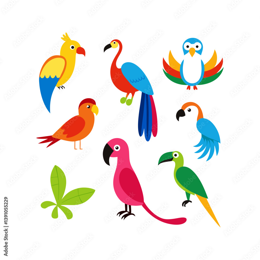 Obraz premium set of birds