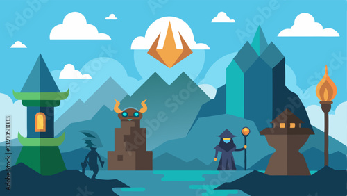 Concept Art An illustrator develops concept art for a fantasy video game envisioning landscapes and characters and showcasing different artistic styles on their canvas.