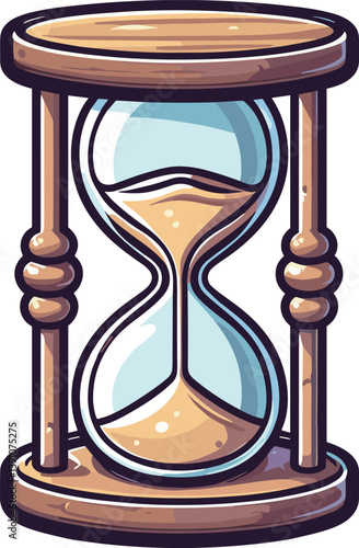 シンプルな砂時計のイラスト

