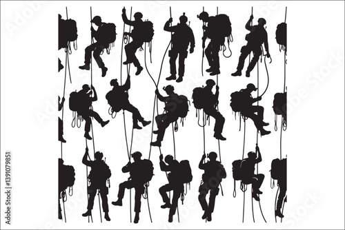 Shadow Stalker Ninja Commando Insignia: Tactical Warriors Vector Art