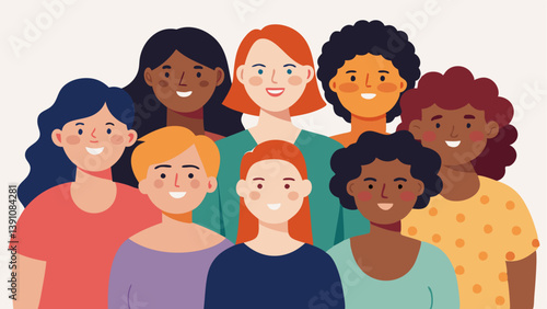 Diverse Group A group of friends of varied sizes skin tones and styles happily supporting each other symbolizing the importance of friendship and acceptance in combating societal