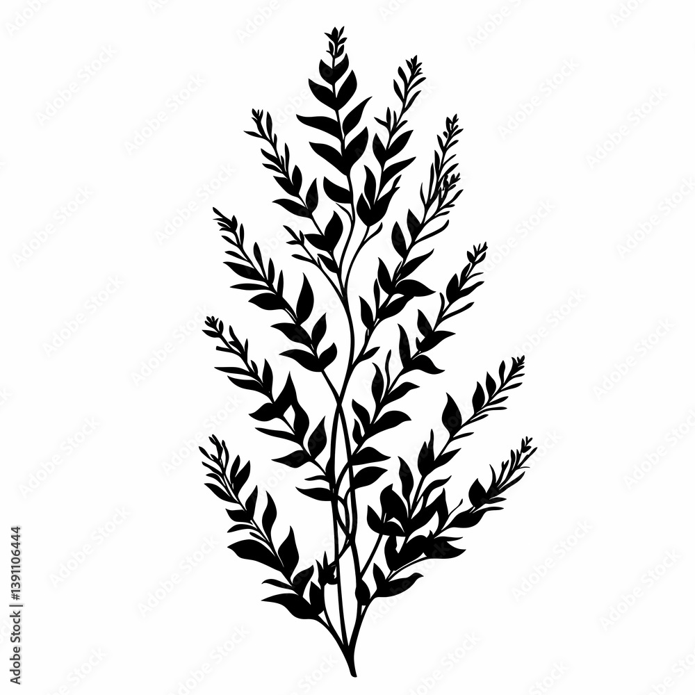 Minimalistic Black and White Botanical Silhouette Art: Organic Leaf Vector and Decorative Patterns for Modern Home Wall Art and Coloring Books Minimalistic Black and White Botanical Silhouette Art: Organic Leaf Vector and Decorative Patterns for Modern Home Wall Art and Coloring Books