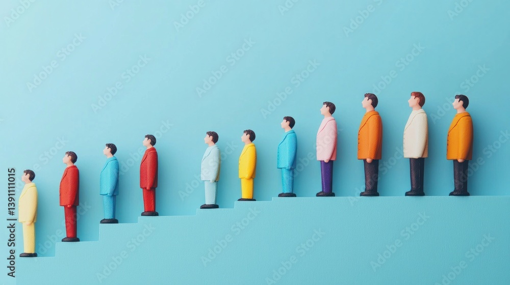 Obraz premium Economic trends in unemployment visualizing job market changes infographic digital art conceptual perspective