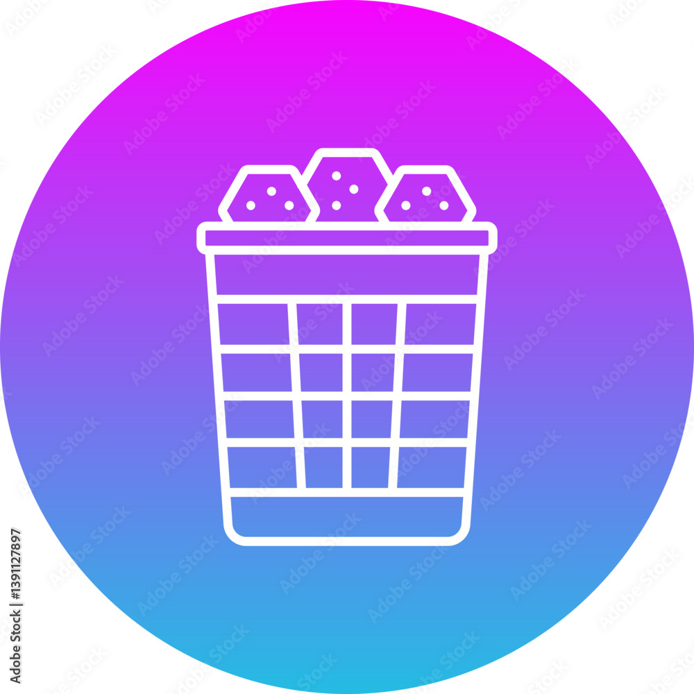 Paper Bin Icon Paper Bin Icon