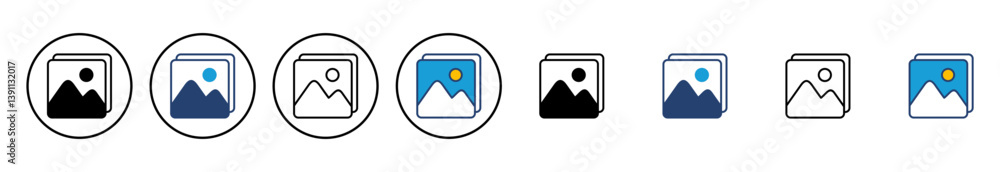 Picture icon vector. photo gallery icon symbol Picture icon vector. photo gallery icon symbol