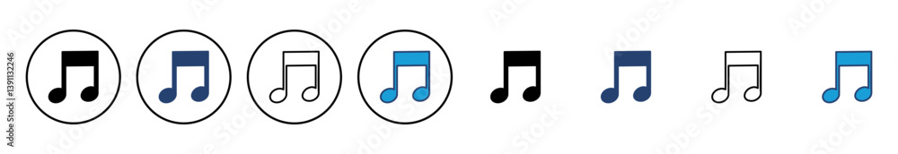 Music icon vector. note music icon vector Music icon vector. note music icon vector