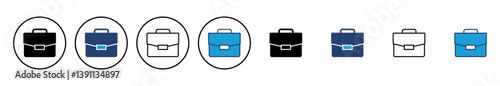 Briefcase icon vector. suitcase icon. luggage symbol.