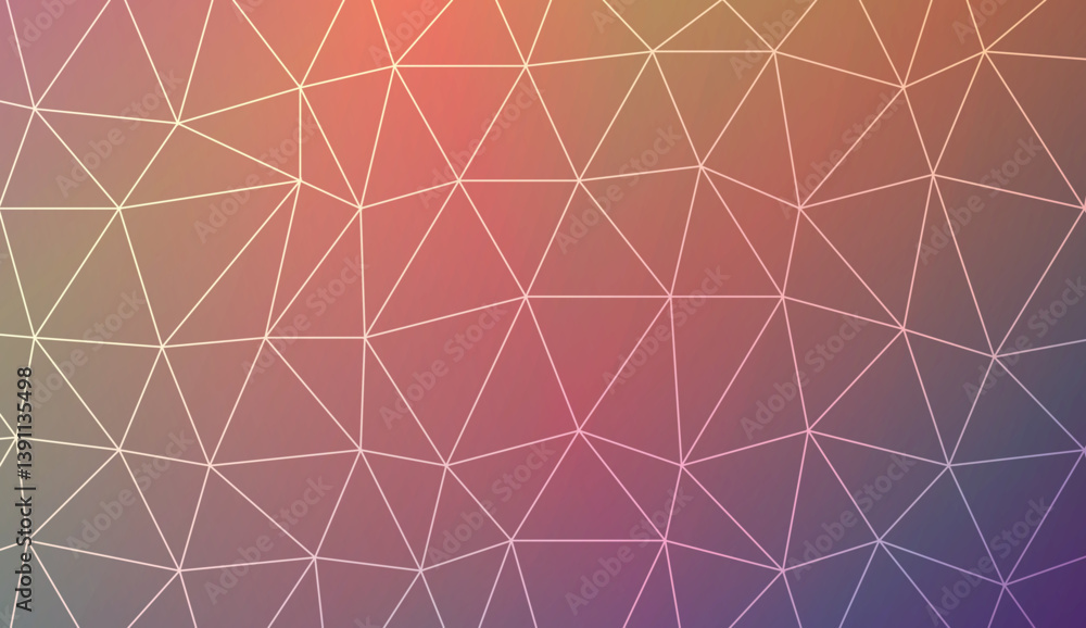 Triangles mosaic cover. For flyer, screen, business presentation. Vector illustration. Blur Sweet Dreamy Gradient Color Background. Triangles mosaic cover. For flyer, screen, business presentation. Vector illustration. Blur Sweet Dreamy Gradient Color Background.