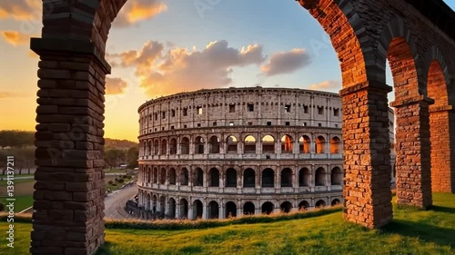 Grand Colosseum in Rome, Italy