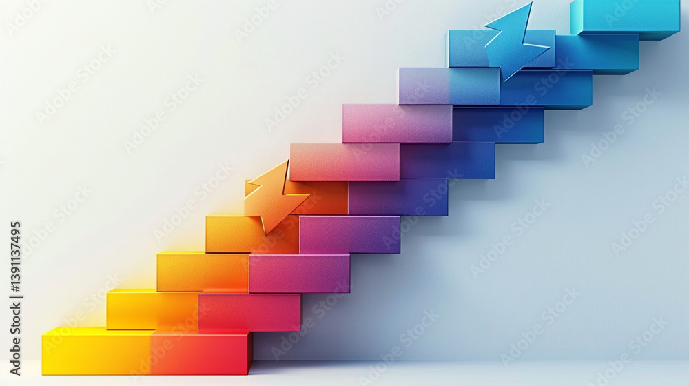 Stepbystep Infographic Template ArrowShaped Boxes Flowing Horizontally Light 3D Shading Business Style Copy Space Bottom Stepbystep Infographic Template ArrowShaped Boxes Flowing Horizontally Light 3D Shading Business Style Copy Space Bottom
