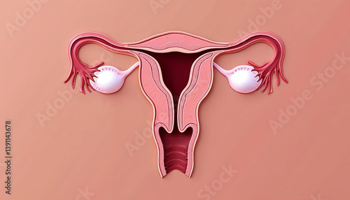 Uterus during early pregnancy with developing embryo
