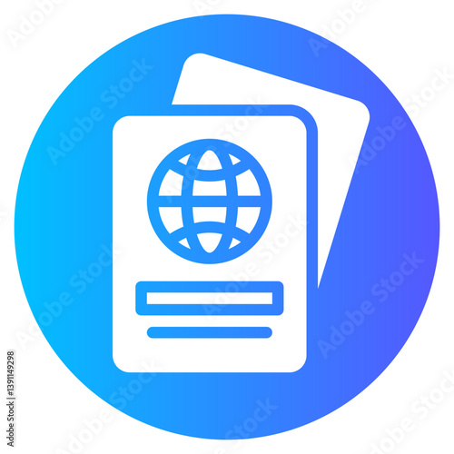 passport gradient icon