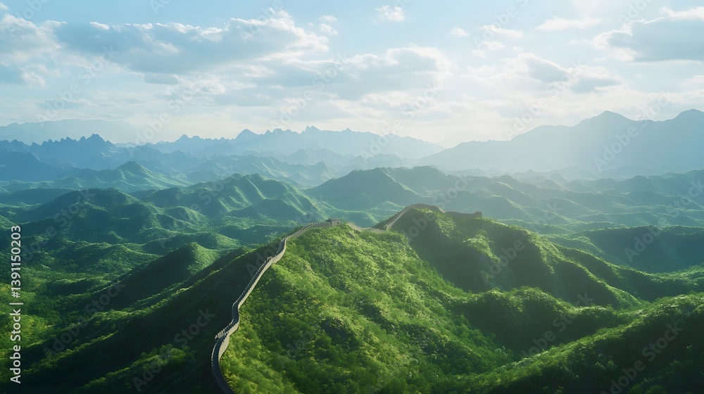 Naklejka premium The Great Wall of China