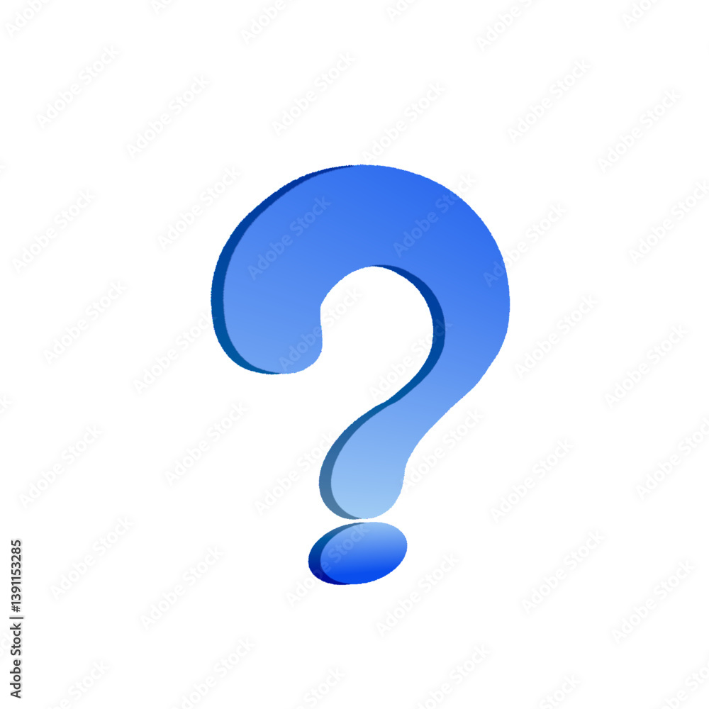 blue question mark symbol without background blue question mark symbol without background