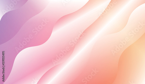 Modern Waves. Futuristic Technology Style Background. For Creative Templates, Cards, Color Covers Set. Vector Illustration with Color Gradient.