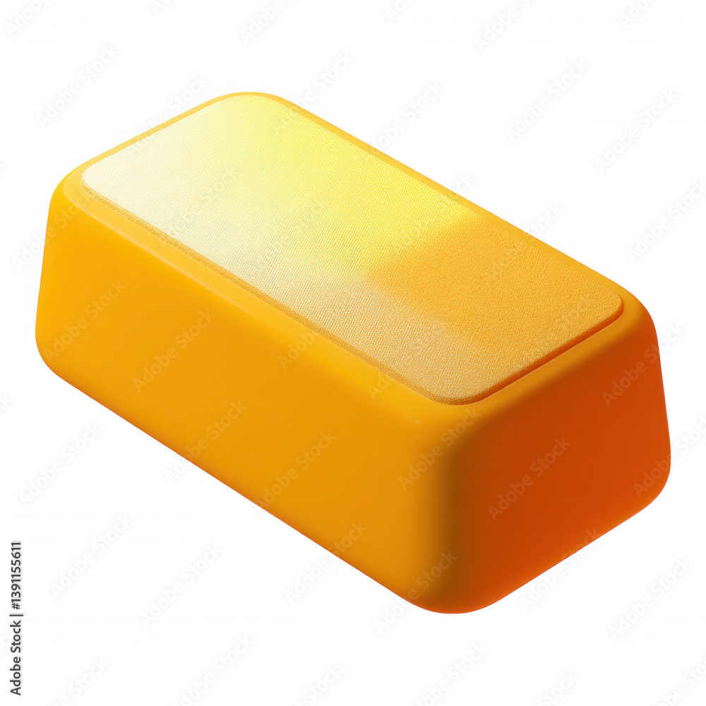3D financial icon, smooth gold bullion bar on transparent background representing financial security, value, and metal investment. 3D financial icon, smooth gold bullion bar on transparent background representing financial security, value, and metal investment.