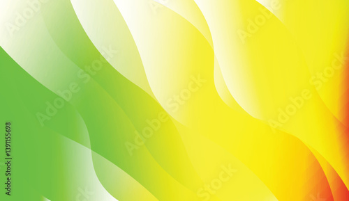 Abstract Shiny Waves. For Your Design Ad, Banner, Cover Page. Vector Illustration with Color Gradient.