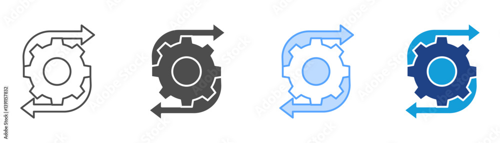Setting Icon Set Multiple Style Collection Setting Icon Set Multiple Style Collection