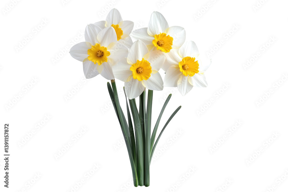 Daffodil Flowers Isolated on transparent background Daffodil Flowers Isolated on transparent background