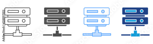 Server Icon Set Multiple Style Collection