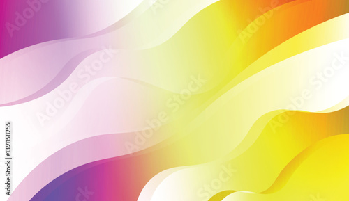 Modern Waves. Futuristic Technology Style Background. For Cover Page, Landing Page, Banner. Vector Illustration with Color Gradient.