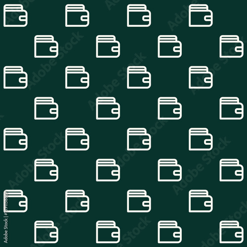 Minimalist Wallet Vector Seamless Pattern