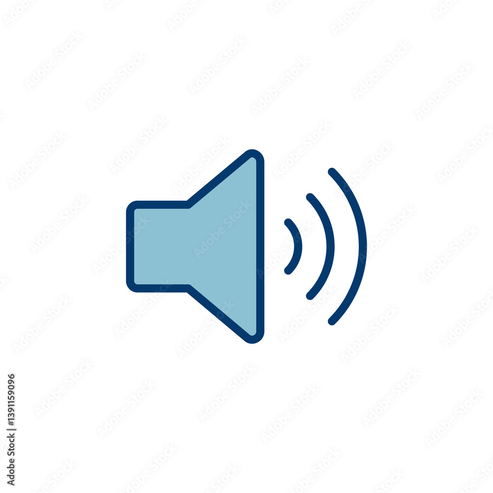 Speaker icon vector isolated on white background. Volume icon. Loudspeaker icon vector. Audio. Sound Speaker icon vector isolated on white background. Volume icon. Loudspeaker icon vector. Audio. Sound