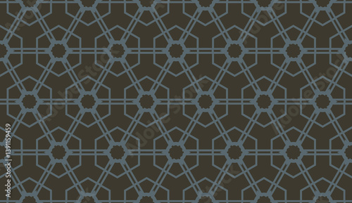 Vector illustration with pattern in triangles style. Curved line. Decorative design for For interior wallpaper, smart design, fashion print.