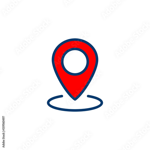 Pin icon vector isolated on white background. Location icon. Map pointer icon. Point. Locator. Address Free Download Pin icon vector isolated on white background. Location icon. Map pointer icon. Point. Locator. Address - GFXLoad