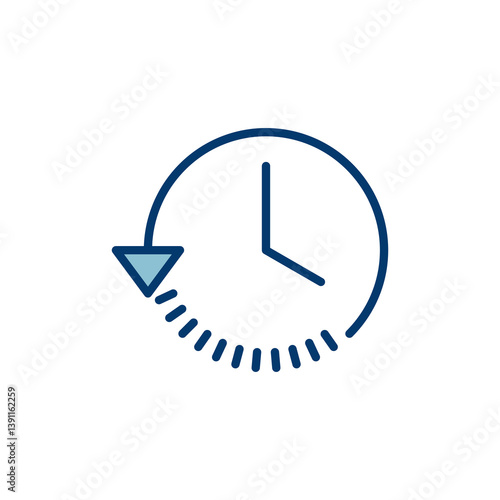 History icon vector isolated on white background. History vector icon