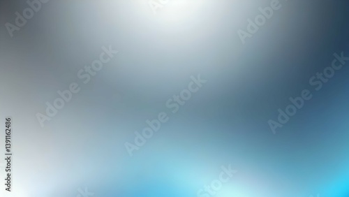 Cool gradient background in silver grey and ice blue tones, clean glow with smooth grainy surface, futuristic and tech-inspired style.