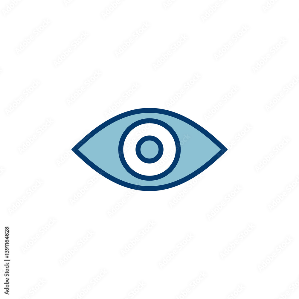 Eye icon vector isolated on white background. Look and Vision icon. Eye vector icon Eye icon vector isolated on white background. Look and Vision icon. Eye vector icon