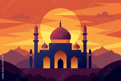taj mahal silhouette