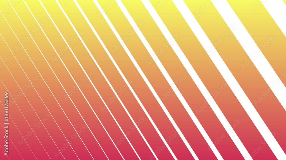 A moving background of colorful stripes in shades of tones orange to yellow. The stripes are thin and arranged in a way that creates a sense of movement and energy. The scene is vibrant and dynamic.