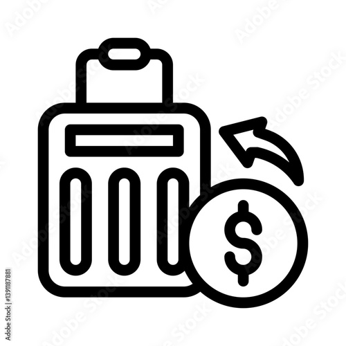 baggage claim line icon