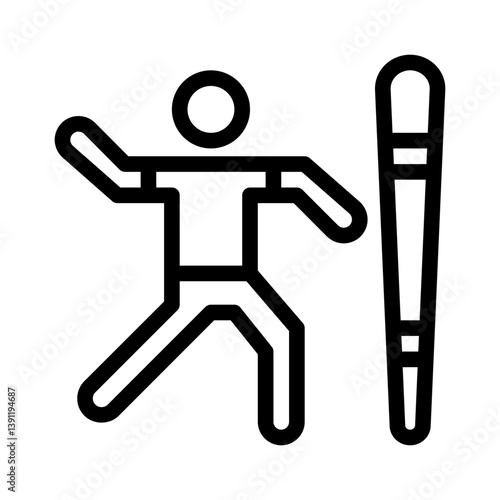 javelin line icon