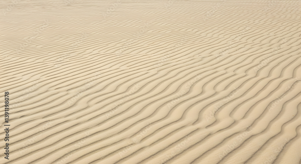 Sand dune wave patterns in desert landscape with natural formations Sand dune wave patterns in desert landscape with natural formations