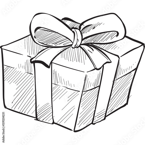 giftbox handdrawn illustration