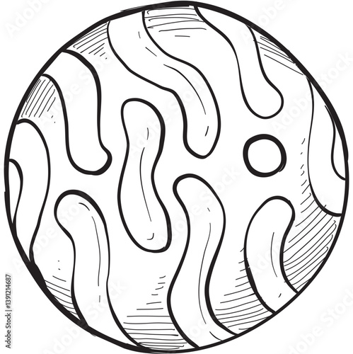 planet handdrawn illustration