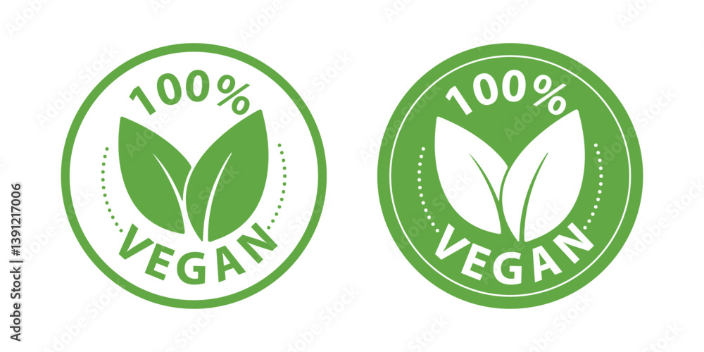 one hundred vegan green label. one hundred vegan green label.