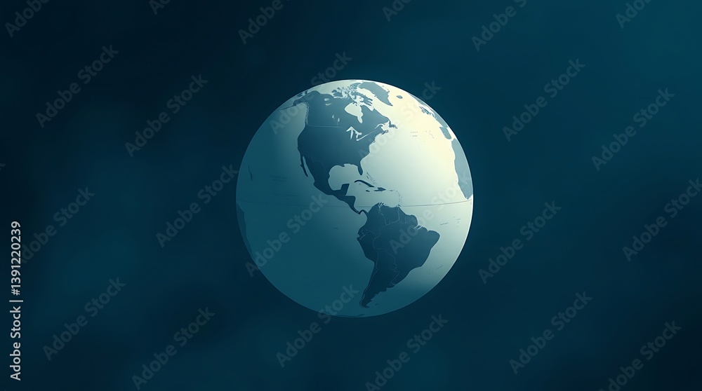 Global Perspective: A captivating view of the Earth, showcasing continents and oceans in a realistic manner, symbolizes global connectivity and environmental consciousness. Global Perspective: A captivating view of the Earth, showcasing continents and oceans in a realistic manner, symbolizes global connectivity and environmental consciousness.