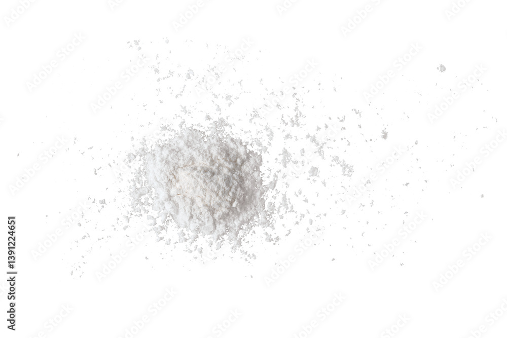 White powder png, collage element clipart, isolated object design