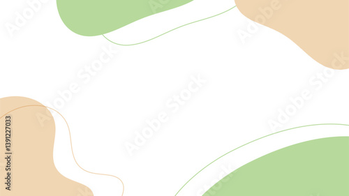Title frame with natural fluid shape