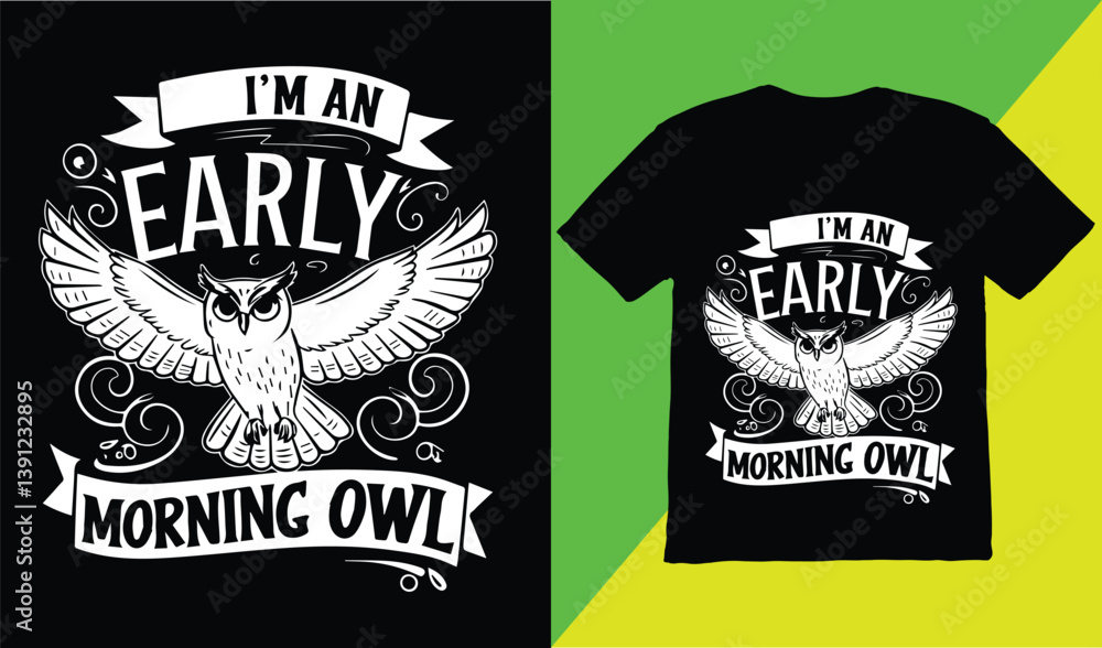 Obraz premium Owl graphic design for Owl lovers.owl background owl vector illustration.t-shirt.