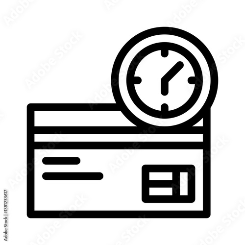 card expiry line icon