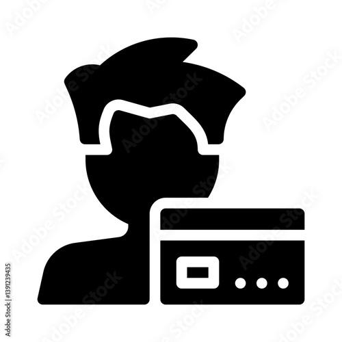 cardholder glyph icon