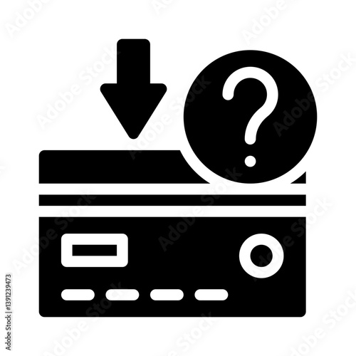 lost card glyph icon