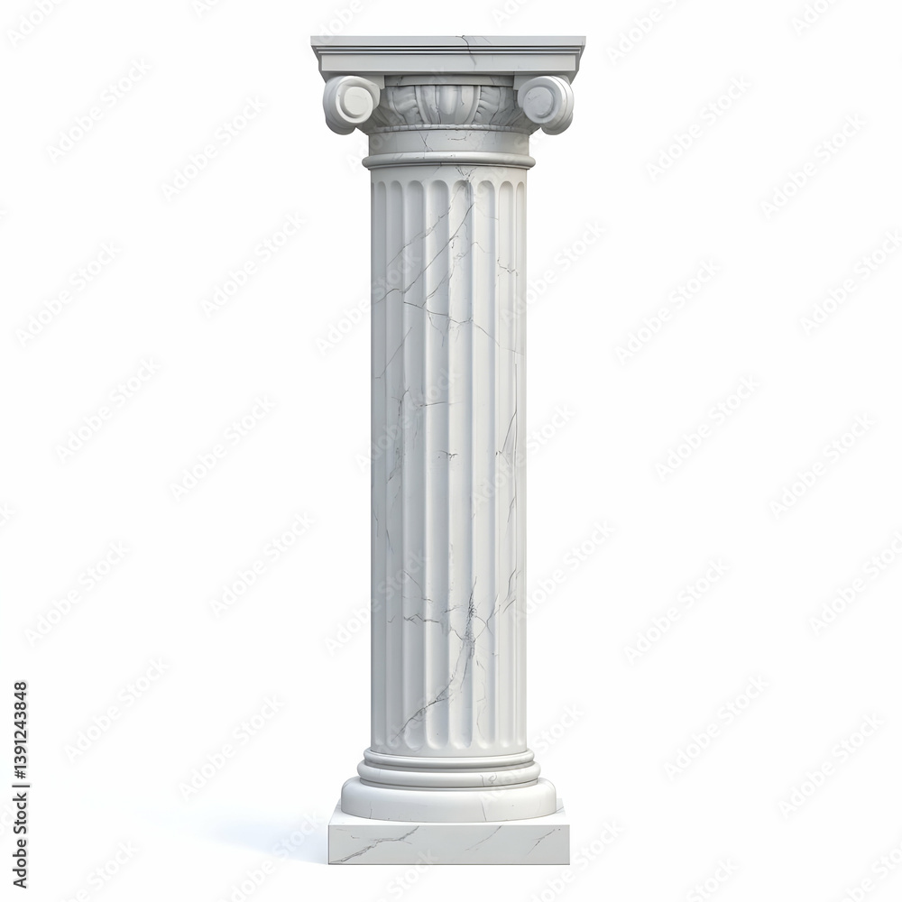 A classic marble column symbolizing strength and elegance in architecture, ideal for use in historical or modern contexts. A classic marble column symbolizing strength and elegance in architecture, ideal for use in historical or modern contexts.